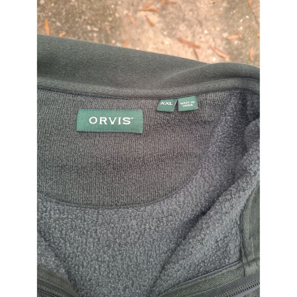 Orvis Quarter Zip Shirt Olive Green - Picture 5 of 11